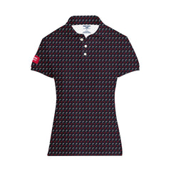 Patriot Performance Navy Polo with Red & White accents