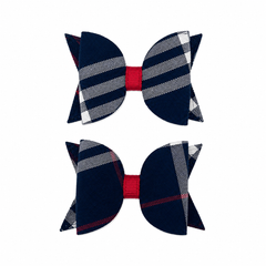Signature Plaid Pigtail Bow Set