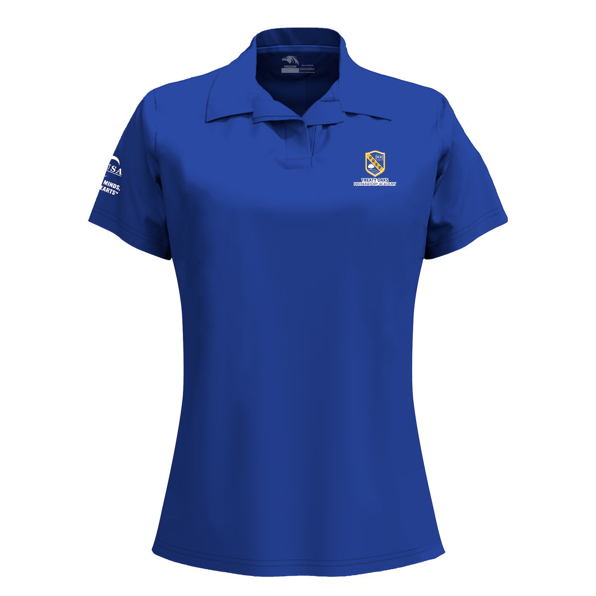 Treaty Oaks Preparatory Academy (6-8) - Women's Freedom Activewear Polo (FINAL SALE / NO RETURNS)
