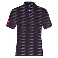 Patriot Performance Navy Polo with Red & White accents