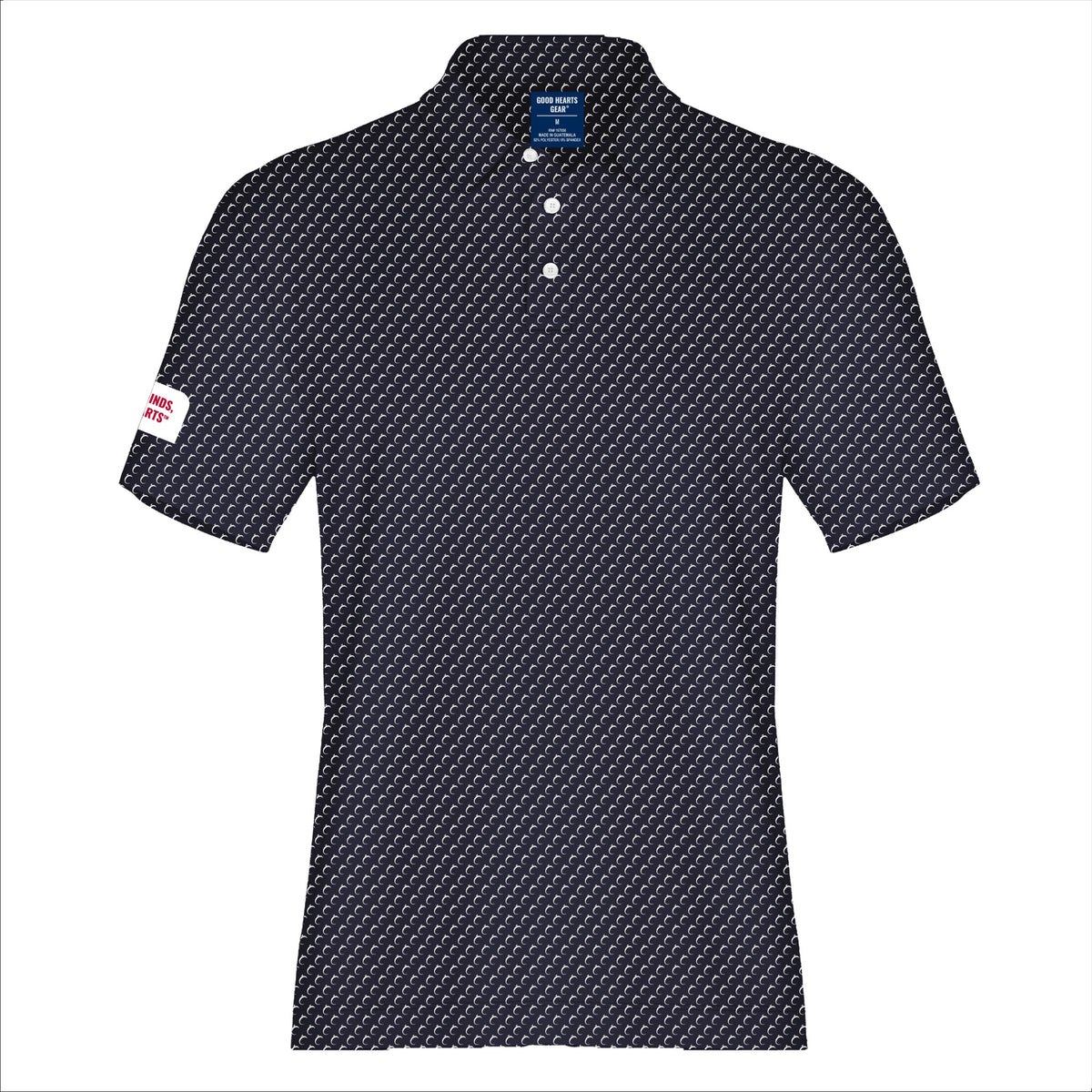 Polo Patriot Performance azul marino con detalles en blanco