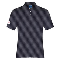 Polo Patriot Performance azul marino con detalles en blanco