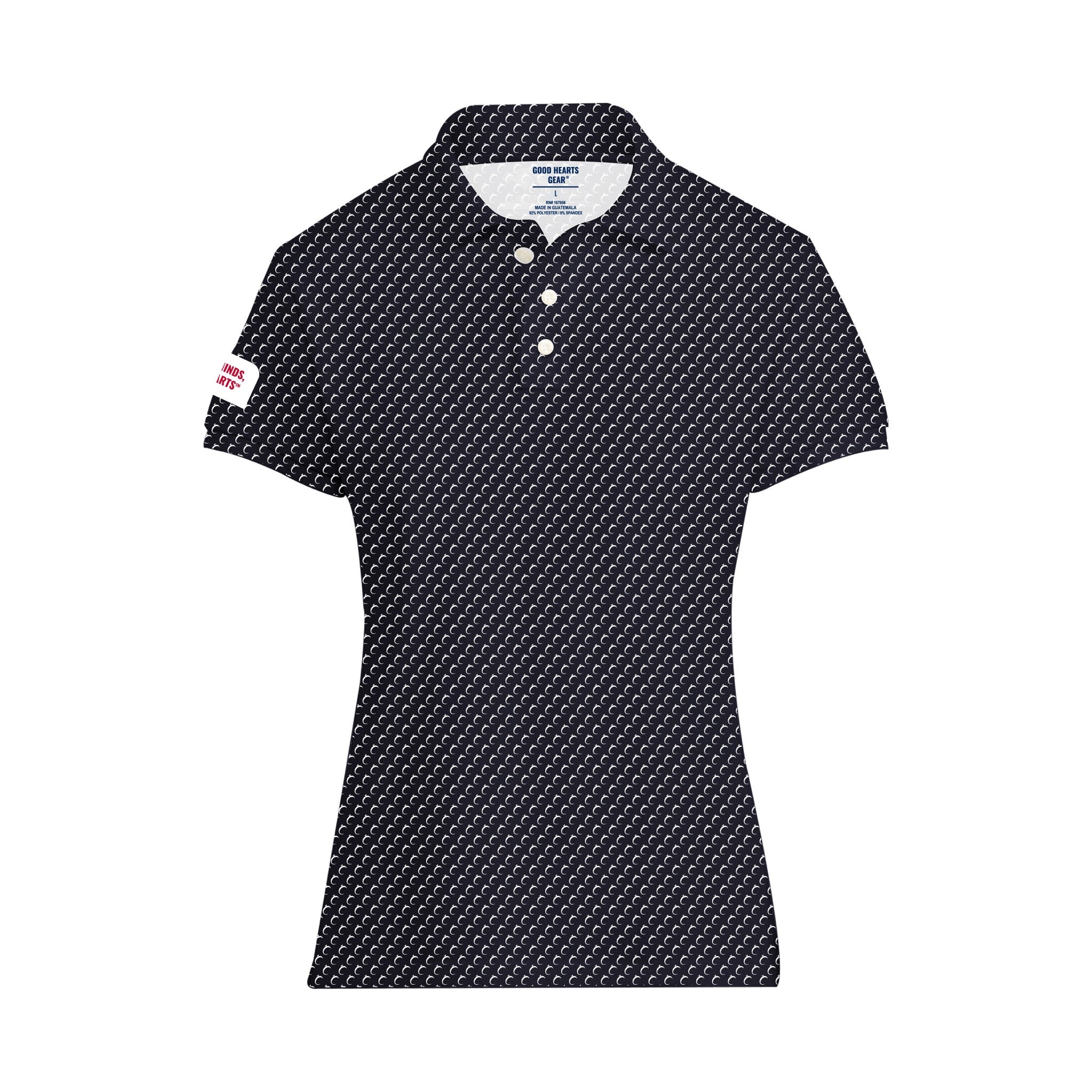 Polo Patriot Performance azul marino con detalles en blanco
