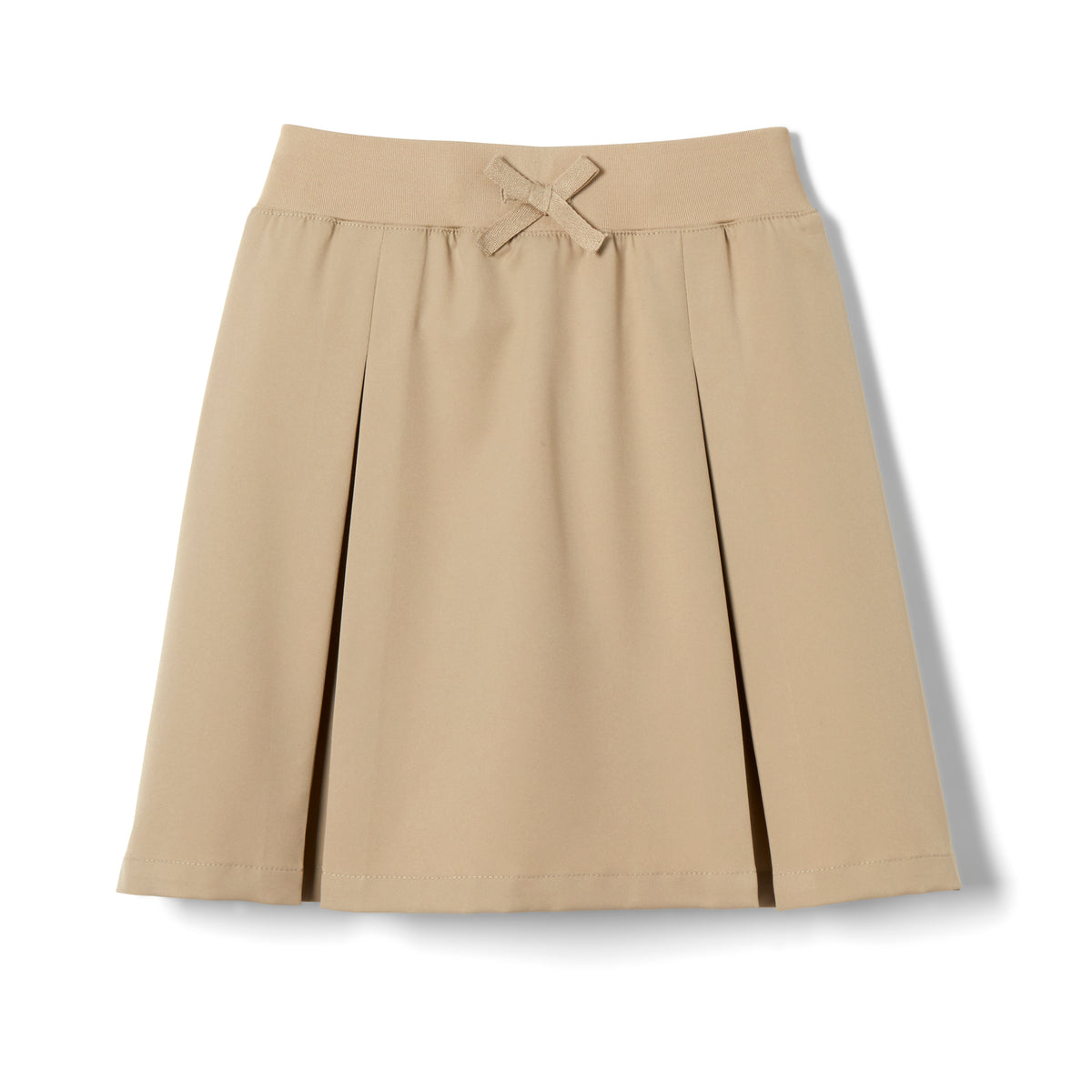 Girl's Khaki Kick Pleat Skort