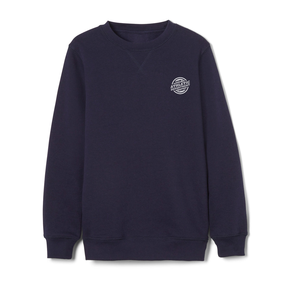 Unisex Adult Athletic Department Navy Crewneck Sweatshirt