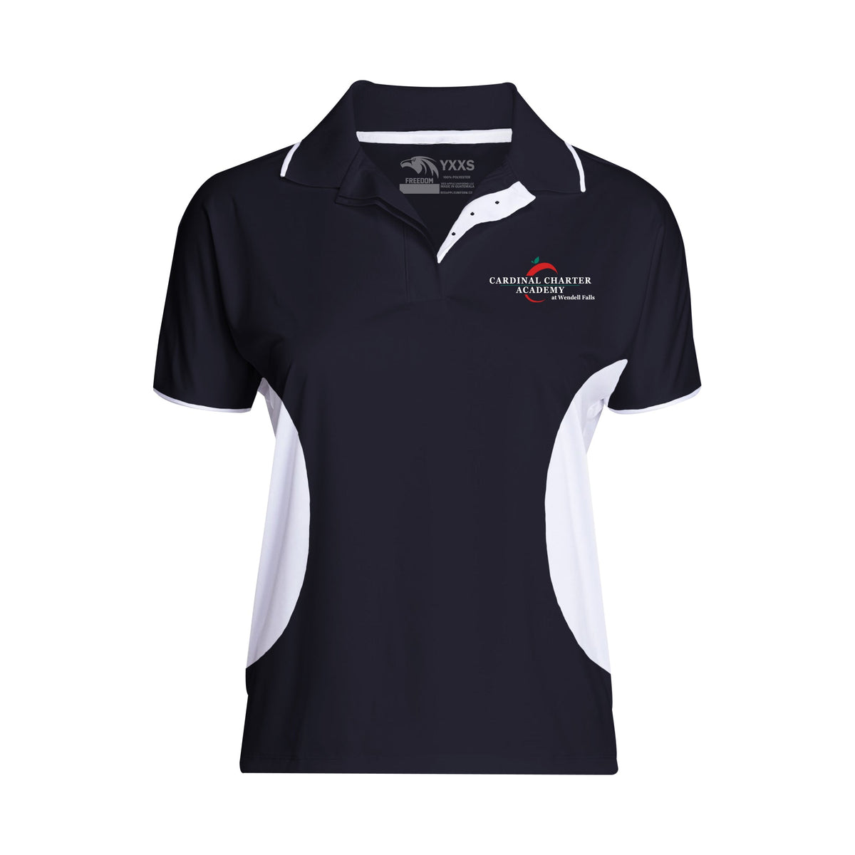 Cardinal Charter Academy At Wendell Falls (6-8) - Women's Freedom Activewear Colorblock Polo (FINAL SALE / NO RETURNS)