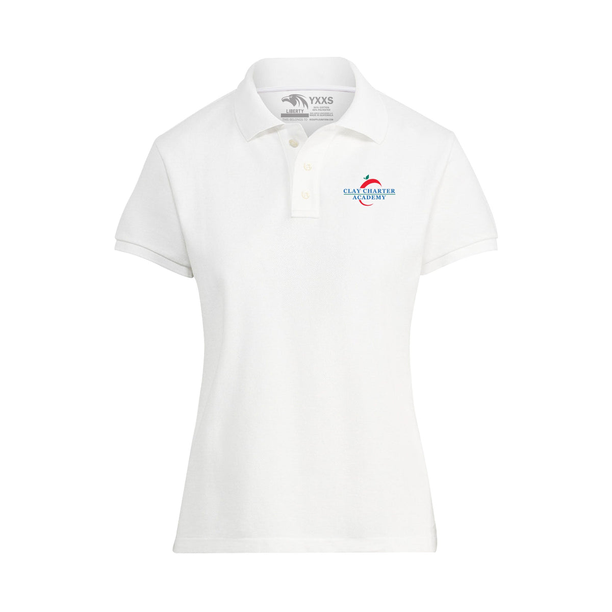 Clay Charter Academy (6-8) - Women's Liberty Polo (FINAL SALE / NO RETURNS)