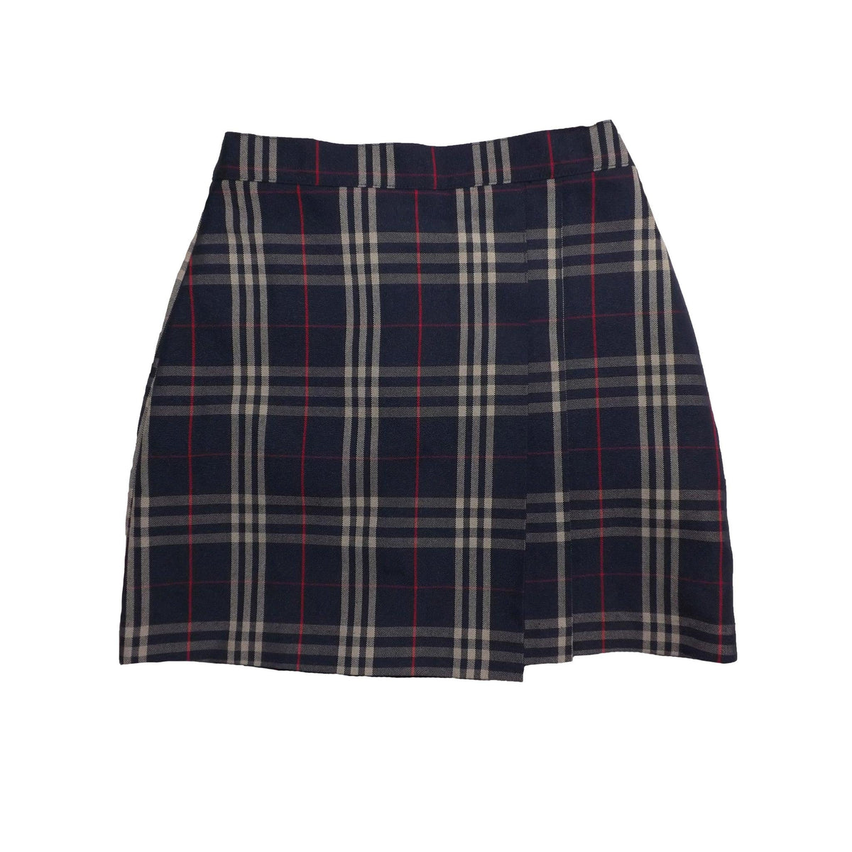 1776 Falda pantalón plisada de dos patadas a cuadros para niñas y mujeres